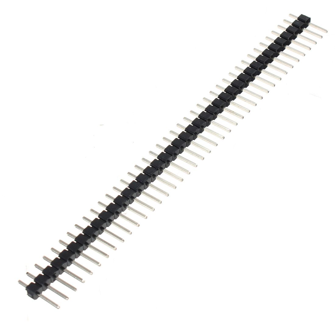 Pin header 1x40 pin 2.54mm pitch 11mm zwart